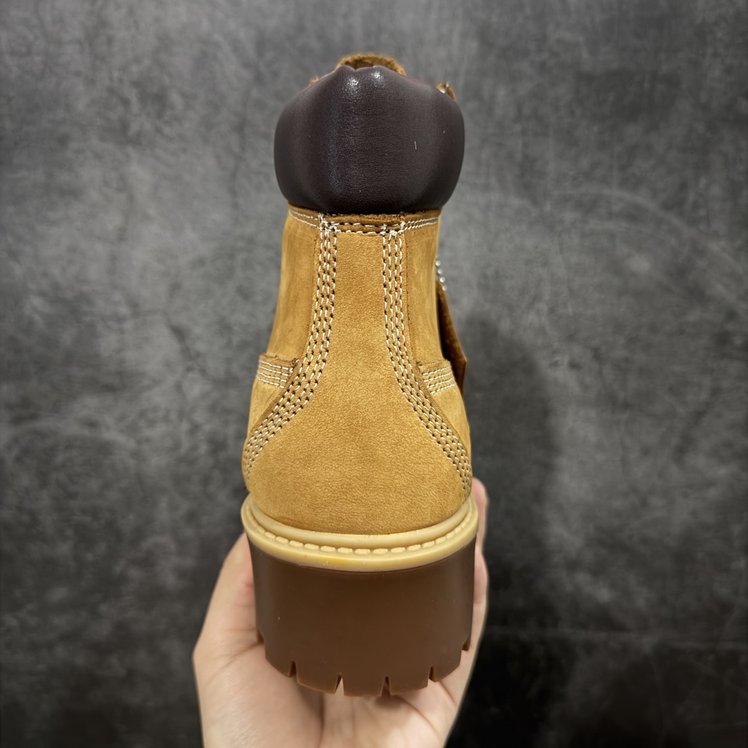 图片[4]-【莞产纯原】添柏岚 Timberland 踢不烂/经典款黄色高帮 厚底矮子乐 女款 型号10361 莞产代购统一渠道发货订单 某物一致品质 无需强调华丽文案 只需简单介绍用料 原单正品工艺解析 进口防水磨砂牛皮 紫光Logo防伪标识 精准电脑车线 四线并齐工艺 一万次横折动态防水 一体成型注塑工艺（⚠️区别冷粘一体成型版本）橡胶防滑大底耐造耐磨 全真牛皮领口/内里/鞋垫 配备抗疲劳减震蜂窝鞋垫 舒适性极高 平常生活实用性极高 经典简单易搭配 刮风下雨打雷防电防水抗寒保温必备 尺码： 35 36 37 37.5 38 38.5 39 39.5 40 正品官网一致尺码不偏码-选品中心