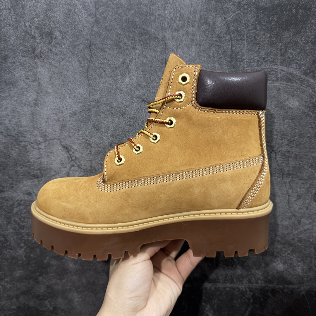 图片[2]-【莞产纯原】添柏岚 Timberland 踢不烂/经典款黄色高帮 厚底矮子乐 女款 型号10361 莞产代购统一渠道发货订单 某物一致品质 无需强调华丽文案 只需简单介绍用料 原单正品工艺解析 进口防水磨砂牛皮 紫光Logo防伪标识 精准电脑车线 四线并齐工艺 一万次横折动态防水 一体成型注塑工艺（⚠️区别冷粘一体成型版本）橡胶防滑大底耐造耐磨 全真牛皮领口/内里/鞋垫 配备抗疲劳减震蜂窝鞋垫 舒适性极高 平常生活实用性极高 经典简单易搭配 刮风下雨打雷防电防水抗寒保温必备 尺码： 35 36 37 37.5 38 38.5 39 39.5 40 正品官网一致尺码不偏码-选品中心
