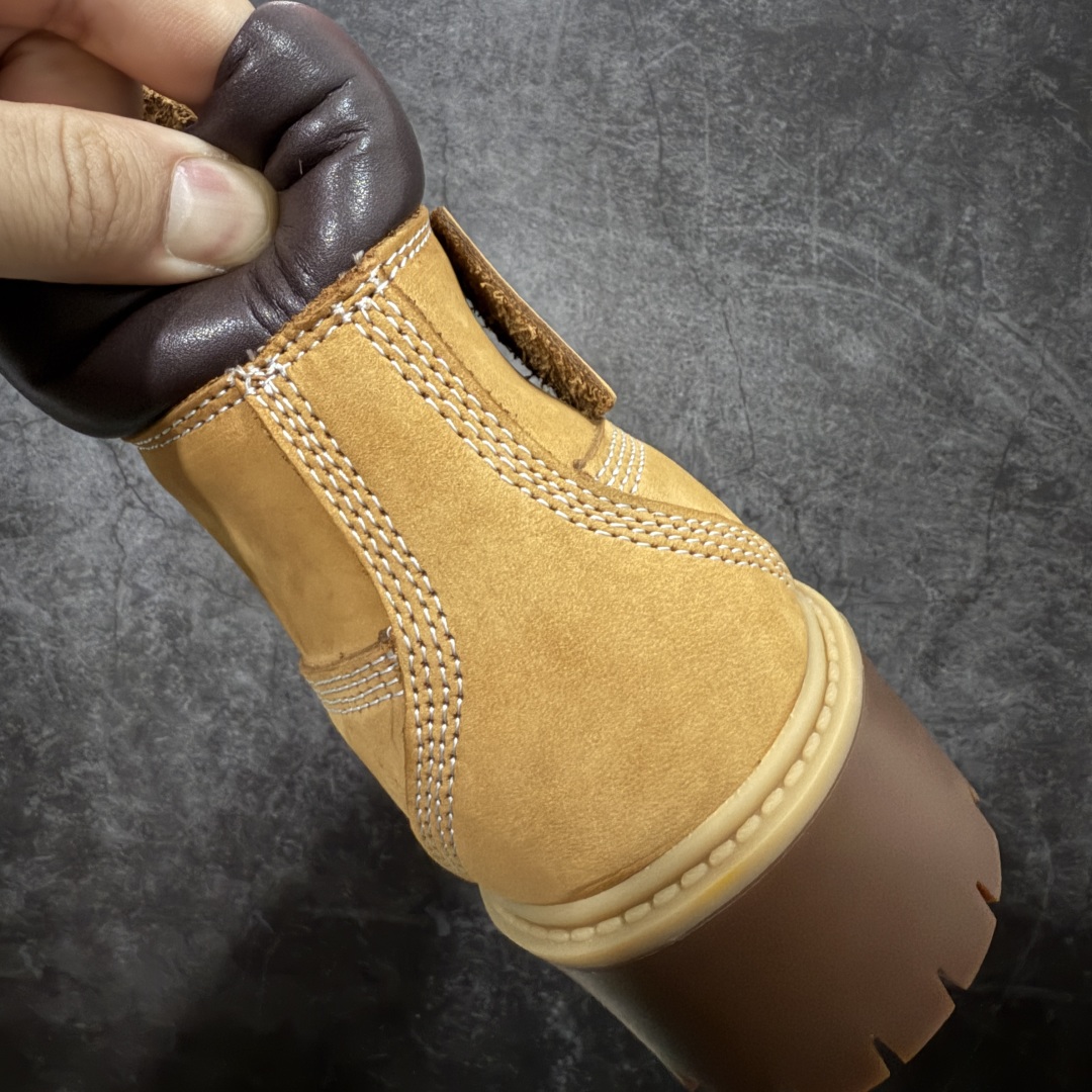 图片[2]-【莞产纯原】添柏岚 Timberland 踢不烂/经典款黄色高帮 厚底矮子乐 女款 型号10361 莞产代购统一渠道发货订单 某物一致品质 无需强调华丽文案 只需简单介绍用料 原单正品工艺解析 进口防水磨砂牛皮 紫光Logo防伪标识 精准电脑车线 四线并齐工艺 一万次横折动态防水 一体成型注塑工艺（⚠️区别冷粘一体成型版本）橡胶防滑大底耐造耐磨 全真牛皮领口/内里/鞋垫 配备抗疲劳减震蜂窝鞋垫 舒适性极高 平常生活实用性极高 经典简单易搭配 刮风下雨打雷防电防水抗寒保温必备 尺码： 35 36 37 37.5 38 38.5 39 39.5 40 正品官网一致尺码不偏码-选品中心