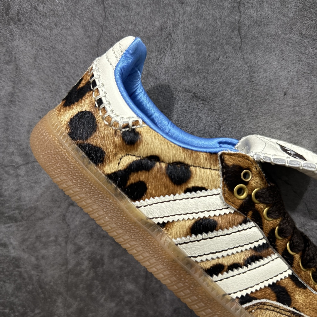 图片[7]-【纳帕软皮版】Wales Bonner x AD 阿迪 Samba 桑巴联名款 低帮休闲板鞋 豹纹 IE0578 市售顶级品质 全新工厂出品 材质细节用料感人 全鞋使用纳帕软皮 成本比市场通货高很多 任何细节 版型都值得反复推敲对比 你会发现这个版本是真的好版本💪🏻 高端零售平台 外贸混卖专供品质 真正1比1还原 私模大底 正确大小孔 配件齐全 原厂马毛材料 鞋面大底无色差 鞋舌为头层材料定型完美不上翘 鞋头黑色皮料为头层软皮料 区别市场二层皮 独家开模大底 非市面公底 仅供5%高端客户 尺码：36 36.5 37.5 38 38.5 39 40 40.5 41 42 42.5 43 44 44.5 45 46-选品中心