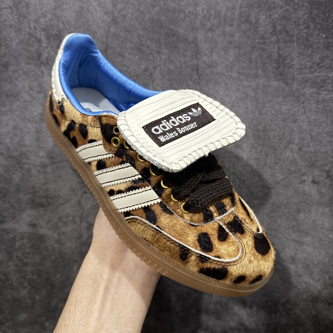 图片[3]-【纳帕软皮版】Wales Bonner x AD 阿迪 Samba 桑巴联名款 低帮休闲板鞋 豹纹 IE0578 市售顶级品质 全新工厂出品 材质细节用料感人 全鞋使用纳帕软皮 成本比市场通货高很多 任何细节 版型都值得反复推敲对比 你会发现这个版本是真的好版本💪🏻 高端零售平台 外贸混卖专供品质 真正1比1还原 私模大底 正确大小孔 配件齐全 原厂马毛材料 鞋面大底无色差 鞋舌为头层材料定型完美不上翘 鞋头黑色皮料为头层软皮料 区别市场二层皮 独家开模大底 非市面公底 仅供5%高端客户 尺码：36 36.5 37.5 38 38.5 39 40 40.5 41 42 42.5 43 44 44.5 45 46-选品中心