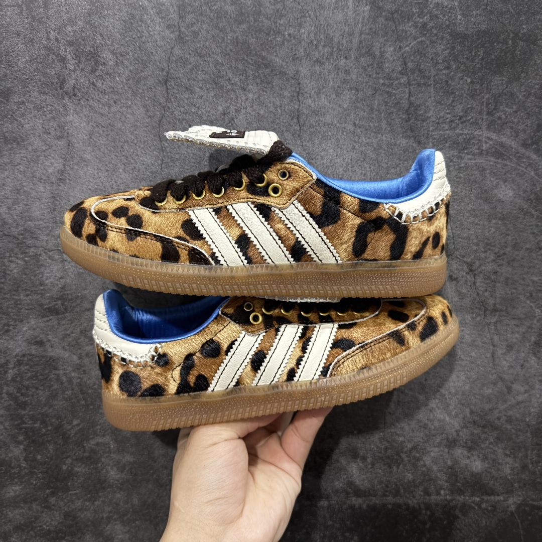 【纯原】Wales Bonner x AD 阿迪 Samba 桑巴联名款 低帮休闲板鞋 豹纹 IE057