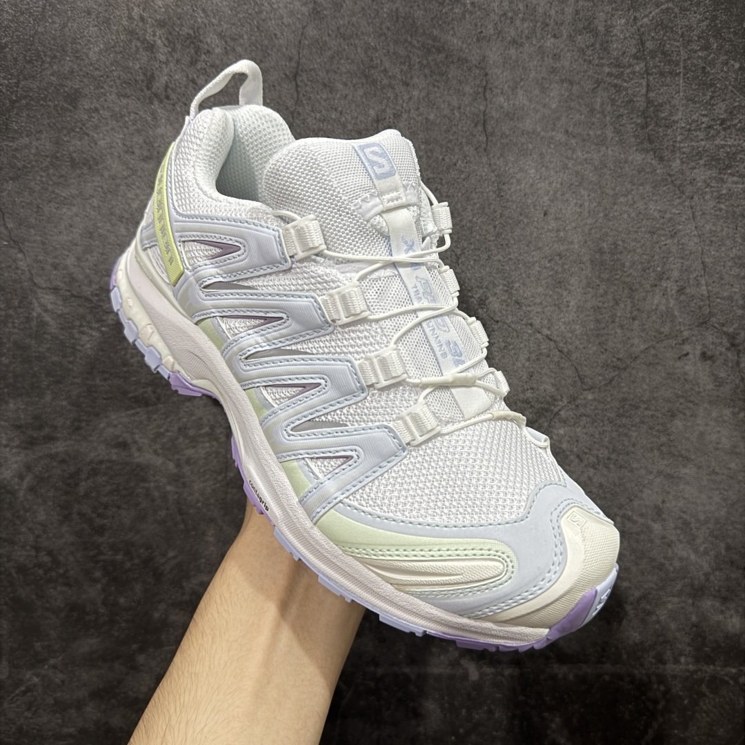 图片[3]-【巅峰版】SALOMON XA Pro 3D 马卡龙 474282 萨洛蒙潮流越野机能户外功能鞋 纯原外贸平台特供订单 耗时半年巨作 全套原纸板楦头开发 原厂特供网布配套加持 确保原汁原味 完美呈现版型 原档数据独家私模五层组合大底 男女鞋同步官方开发 原装Ortholite轻量化鞋垫 中底布带钢印编号 原厂TPU锁扣 进口港宝加持 后跟自然饱满 还原公司包裹性 鞋面采用SENSIFT贴合技术 全方位贴合包裹脚型 鞋跟部鞋底牵引设计 提供强大的抓地性能 更适应野外崎岖不平的道路 其3D ADVANCED CHASSIS底盘 材料轻量大化 钉齿设计更具稳定性 防护性 鞋底易磨损区运用CONTAGRIP高耐磨材料 应对城市硬质路面长距离跑考验 尺码：36 36.5 37.5 38 38.5 39 40 40.5 41 42 42.5 43 44 44.5 45-选品中心