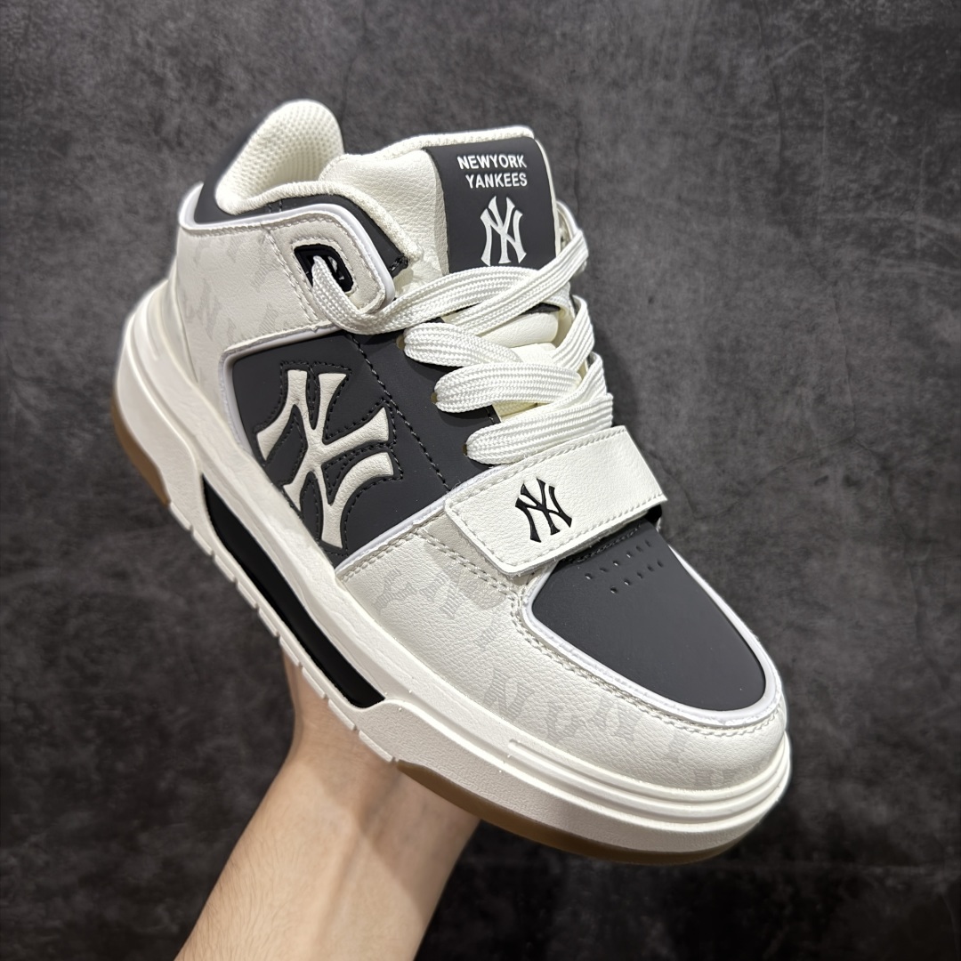 图片[3]-【公司级】全新MLB Chunky Liner Classic Monogarm中帮板鞋 韩国洋基队棒球联盟MLB NY网红老爹鞋 高帮牛仔大标魔术贴 原材料打造 原楦原档案数据开发版型 完美鞋头弧度/后套收口效果 原厂立体填充鞋舌海绵 中底注胶孔原数据开发模具大底原厂转印标 内增高6cm 原厂软质鞋垫 超好脚感 原厂1：1模具开发 原厂进口纳米材质 官网同步尺码：35 36 36.5 37.5 38 38.5 39 40 40.5 41 42 42.5 43 44 45-选品中心