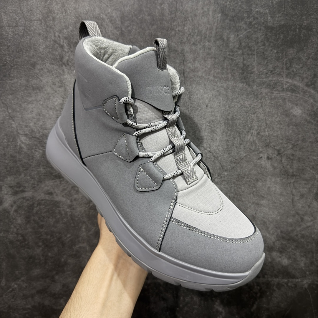 图片[3]-【莞产纯原】迪桑特DESCENTE SKI STYLE系列 保暖耐磨 时尚舒适百搭 短筒雪地靴 户外中筒靴 男款 麂皮鞋面 内里薄绒加持 黄金V底 耐磨防滑 户外功能拉满 防滑防水且保暖性强 百搭高颜值 秋冬户外出行推荐款 尺码：39-45-选品中心