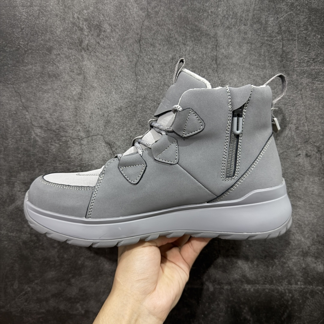 图片[2]-【莞产纯原】迪桑特DESCENTE SKI STYLE系列 保暖耐磨 时尚舒适百搭 短筒雪地靴 户外中筒靴 男款 麂皮鞋面 内里薄绒加持 黄金V底 耐磨防滑 户外功能拉满 防滑防水且保暖性强 百搭高颜值 秋冬户外出行推荐款 尺码：39-45-选品中心