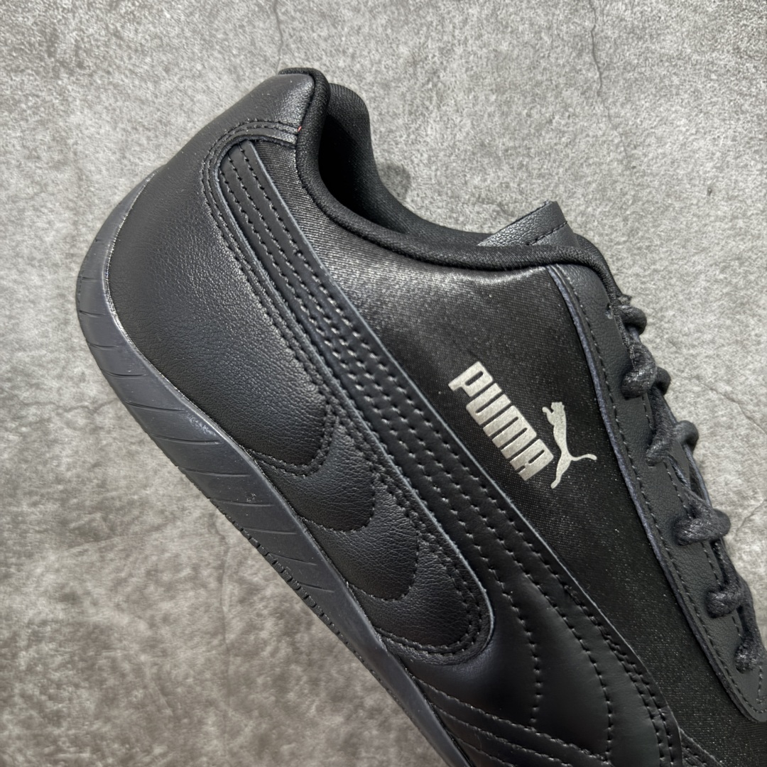 图片[7]-【CS纯原版】Puma Speedcat OG Sparco 彪马罗马阿莫尔系列 复古运动休闲赛车跑鞋 纯黑拼接 405835-02 市场第一梯队品质 版型 细节 烫金走线 完全碾压市场任意版本 欢迎对比🆚 工厂耗时3个月开发 原装档案原数据纸版楦型 采用固色翻毛皮鞋面材质(正确二次成型\’猛帮\’成型工艺🆚区别市面版本!!) 外置原数据开发轻量耐磨橡胶大底💪🏻 全球知名运动品牌PUMA宝马赛车系列 融合了宝马车队的标志性配色 以趣味十足又前卫复古的设计引领潮流 将赛道精神融入街头时尚 开启前卫竞速之旅 主打前卫复古风 Roma鞋款的鞋侧以复古的流线造型 缀以宝马经典Logo 巧妙吸睛 而Speedcat鞋款以亮眼三色条纹元素缀以舒适鞋面 赋予了独特的个性美学 演绎赛车的无尽能量 尺码：35.5-45-选品中心