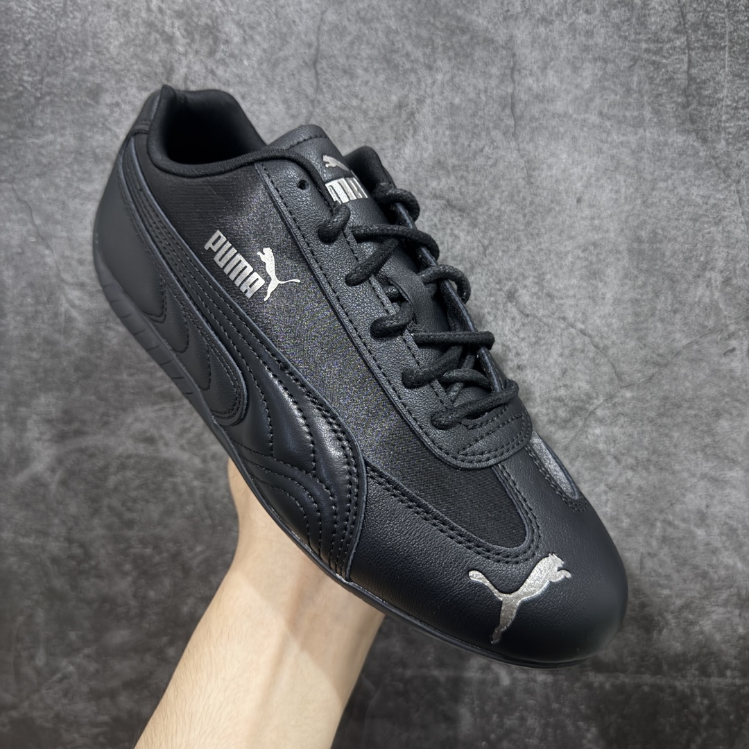 图片[3]-【CS纯原版】Puma Speedcat OG Sparco 彪马罗马阿莫尔系列 复古运动休闲赛车跑鞋 纯黑拼接 405835-02 市场第一梯队品质 版型 细节 烫金走线 完全碾压市场任意版本 欢迎对比🆚 工厂耗时3个月开发 原装档案原数据纸版楦型 采用固色翻毛皮鞋面材质(正确二次成型\’猛帮\’成型工艺🆚区别市面版本!!) 外置原数据开发轻量耐磨橡胶大底💪🏻 全球知名运动品牌PUMA宝马赛车系列 融合了宝马车队的标志性配色 以趣味十足又前卫复古的设计引领潮流 将赛道精神融入街头时尚 开启前卫竞速之旅 主打前卫复古风 Roma鞋款的鞋侧以复古的流线造型 缀以宝马经典Logo 巧妙吸睛 而Speedcat鞋款以亮眼三色条纹元素缀以舒适鞋面 赋予了独特的个性美学 演绎赛车的无尽能量 尺码：35.5-45-选品中心