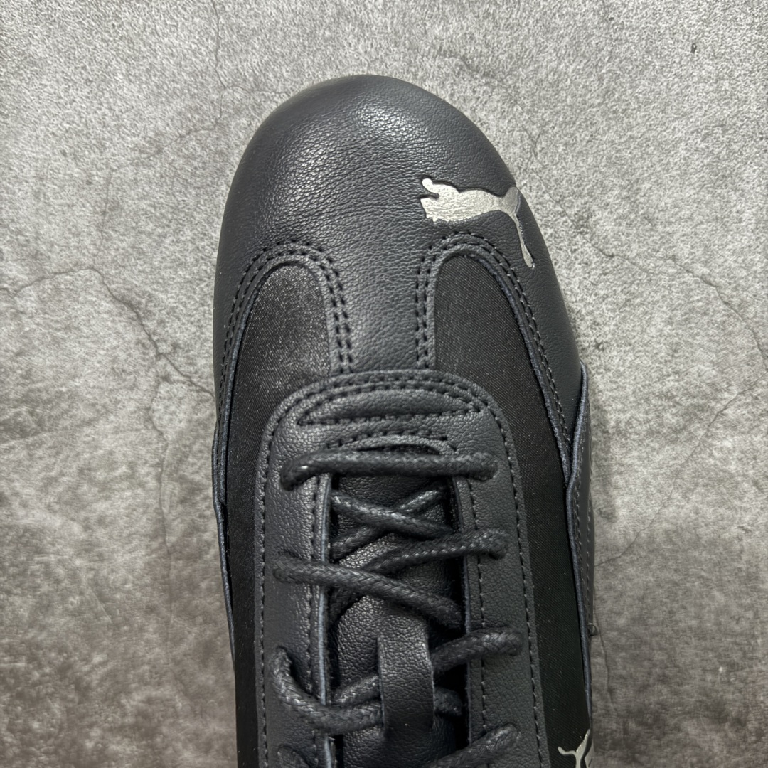图片[5]-【CS纯原版】Puma Speedcat OG Sparco 彪马罗马阿莫尔系列 复古运动休闲赛车跑鞋 纯黑拼接 405835-02 市场第一梯队品质 版型 细节 烫金走线 完全碾压市场任意版本 欢迎对比🆚 工厂耗时3个月开发 原装档案原数据纸版楦型 采用固色翻毛皮鞋面材质(正确二次成型\’猛帮\’成型工艺🆚区别市面版本!!) 外置原数据开发轻量耐磨橡胶大底💪🏻 全球知名运动品牌PUMA宝马赛车系列 融合了宝马车队的标志性配色 以趣味十足又前卫复古的设计引领潮流 将赛道精神融入街头时尚 开启前卫竞速之旅 主打前卫复古风 Roma鞋款的鞋侧以复古的流线造型 缀以宝马经典Logo 巧妙吸睛 而Speedcat鞋款以亮眼三色条纹元素缀以舒适鞋面 赋予了独特的个性美学 演绎赛车的无尽能量 尺码：35.5-45-选品中心