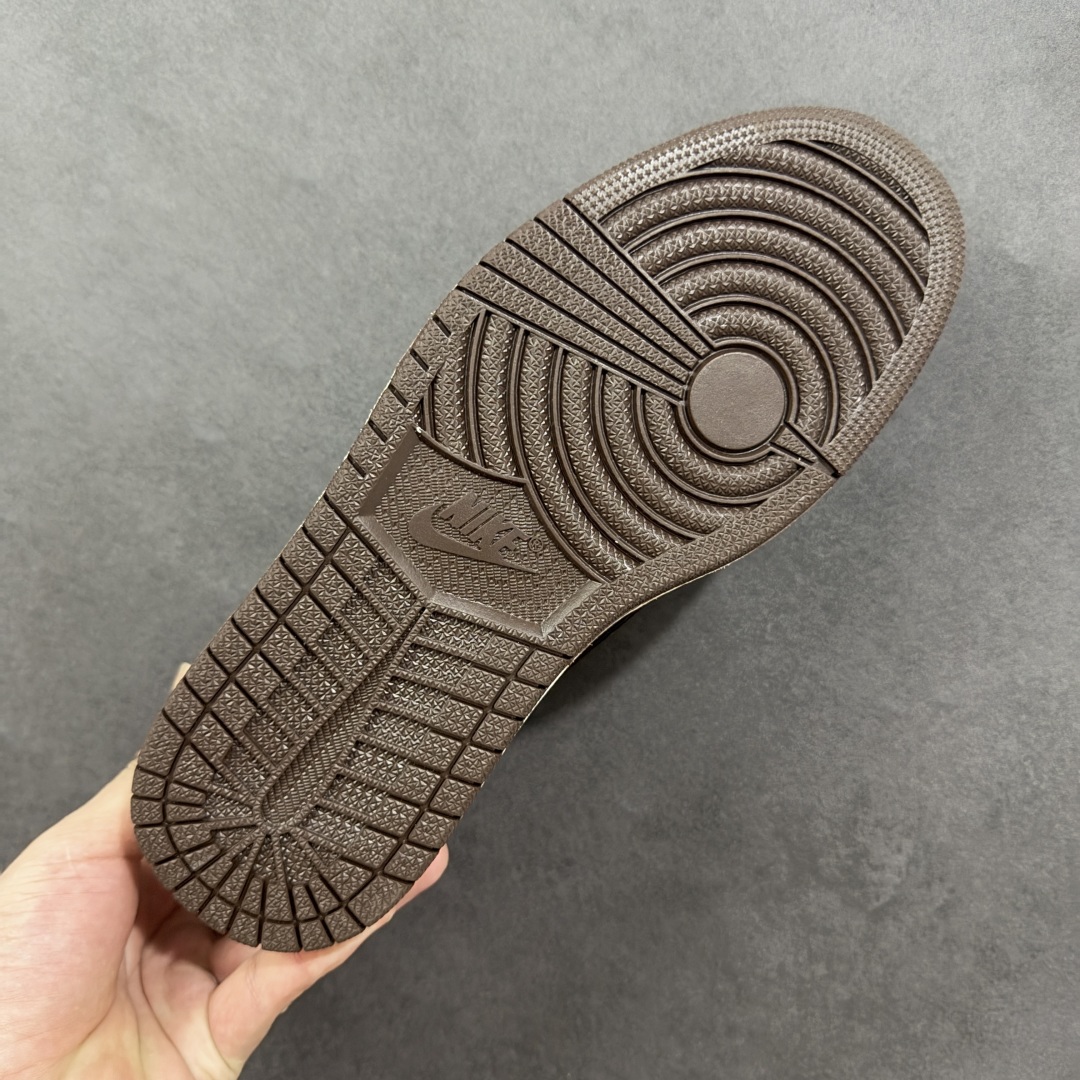 图片[9]-【定制版】高端定制Travis Scott x Jordan 1 Low LV联名-棕灰格纹 倒勾低帮休闲板鞋 原厂全头层皮 大厂纯原品质出货 纯正版型 定制鞋盒 皮料切割干净无任何毛边 细节完美 超高清洁度 货号：SC0601-051 尺码：36 36.5 37.5 38 38.5 39 40 40.5 41 42 42.5 43 44 44.5 45 编码：HXSB330340-选品中心