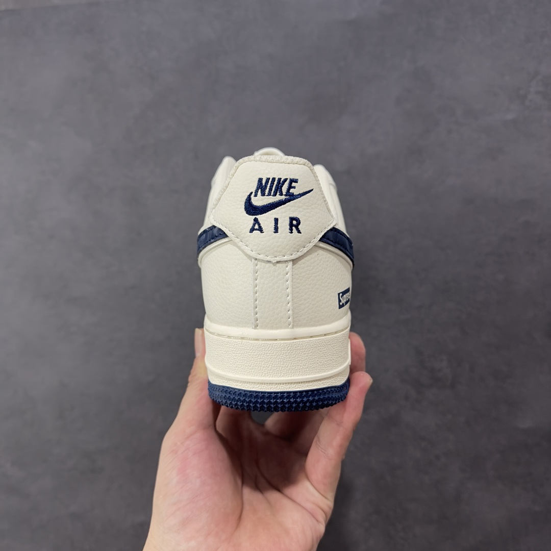 图片[4]-【定制版】Nike Air Force 1\’07 Low Supreme联名 波纹米蓝 空军一号低帮休闲板鞋  #原楦头原纸板 原装鞋盒 定制五金配件 内置全掌气垫 原厂鞋底 货号：XY2025-001  尺码：36 36.5 37.5 38 38.5 39 40 40.5 41 42 42.5 43 44 44.5 45-选品中心