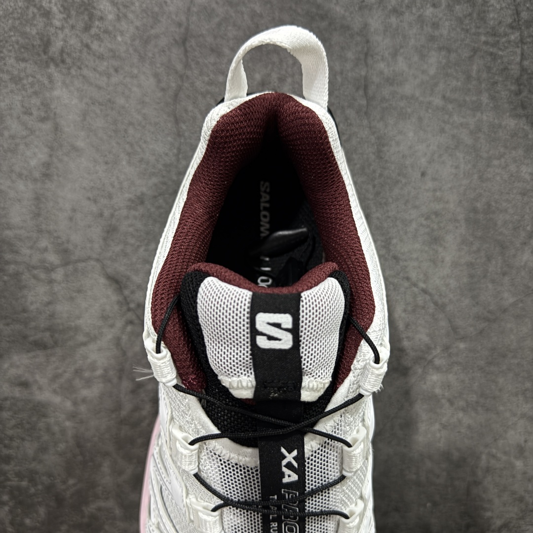 图片[8]-【绿x版】SALOMON XA Pro 3D ADV 萨洛蒙潮流越野机能户外功能鞋 白粉色478676新配色出货 纯原外贸平台特供订单 耗时半年巨作 全套原纸板楦头开发 原厂特供网布配套加持 确保原汁原味 完美呈现版型 原档数据独家私模五层组合大底 男女鞋同步官方开发至46.5 原装Ortholite轻量化鞋垫 中底布带钢印编号 原厂TPU锁扣 进口港宝加持 后跟自然饱满 还原公司包裹性 鞋面采用SENSIFT贴合技术 全方位贴合包裹脚型 鞋跟部鞋底牵引设计 提供强大的抓地性能 更适应野外崎岖不平的道路 其3D ADVANCED CHASSIS底盘 材料轻量大化 钉齿设计更具稳定性 防护性 鞋底易磨损区运用CONTAGRIP高耐磨材料 应对城市硬质路面长距离跑考验 尺码：36 36.5 37.5 38 38.5 39 40-选品中心
