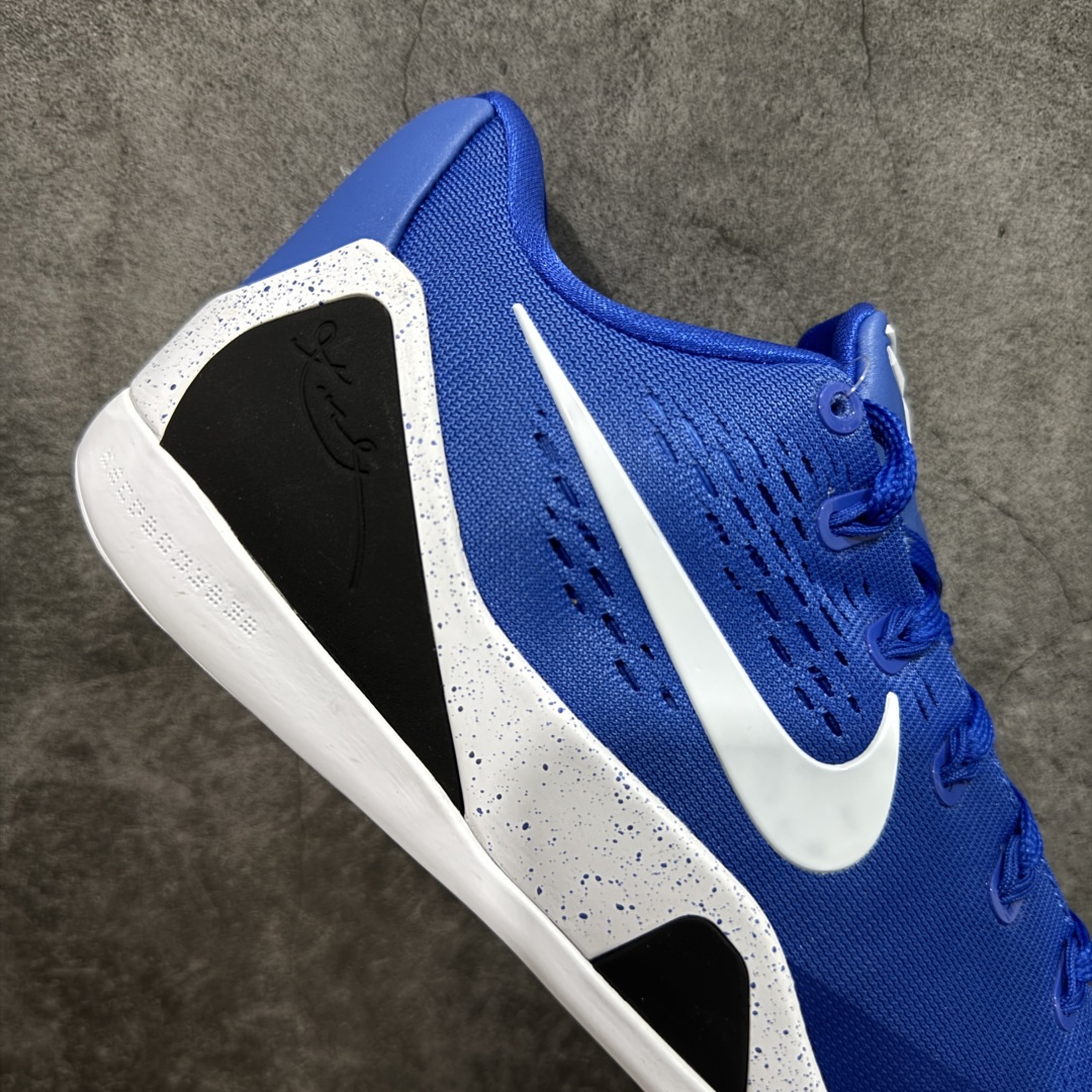 图片[7]-【S2纯原】NK Kobe 9 Elite Low Protro EM 科比九代 蓝白色 S2纯原生产线 #React科技鞋垫加持 实战配置直接拉满 #原楦纸板开发 鞋身流线型、后跟塑形，区分土肥圆 #原厂针织鞋面一针一线匹配原版 #全身鞋材卡料色独家定制 热压印SWOOSH #真实底模最大48.5 实战利器 专供海外市场 货号：IH1401-400 尺码：40 40.5 41 42 42.5 43 44 44.5 45 46 47.5 48.5（脚宽、脚胖 建议买大半码）-选品中心