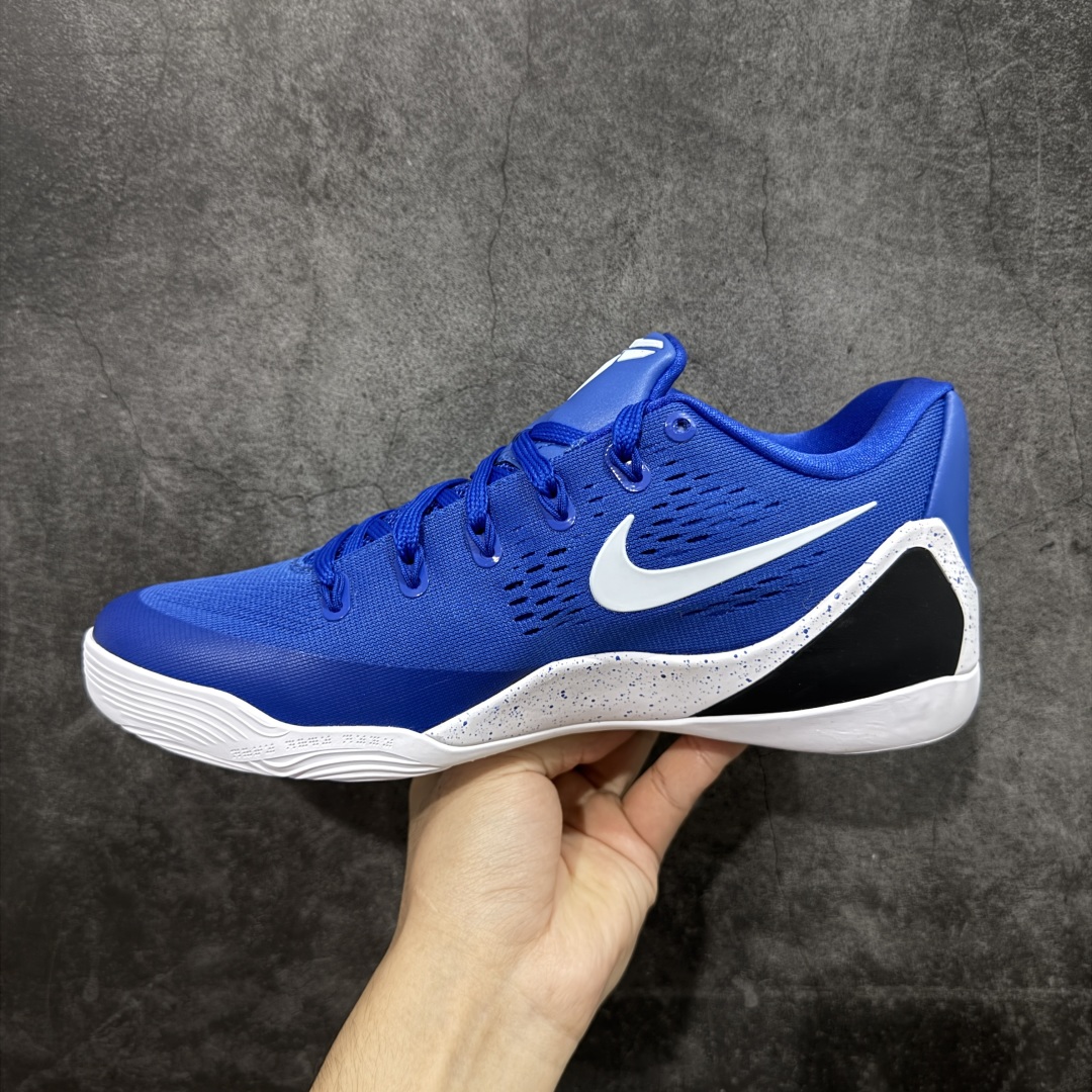 图片[2]-【S2纯原】NK Kobe 9 Elite Low Protro EM 科比九代 蓝白色 S2纯原生产线 #React科技鞋垫加持 实战配置直接拉满 #原楦纸板开发 鞋身流线型、后跟塑形，区分土肥圆 #原厂针织鞋面一针一线匹配原版 #全身鞋材卡料色独家定制 热压印SWOOSH #真实底模最大48.5 实战利器 专供海外市场 货号：IH1401-400 尺码：40 40.5 41 42 42.5 43 44 44.5 45 46 47.5 48.5（脚宽、脚胖 建议买大半码）-选品中心