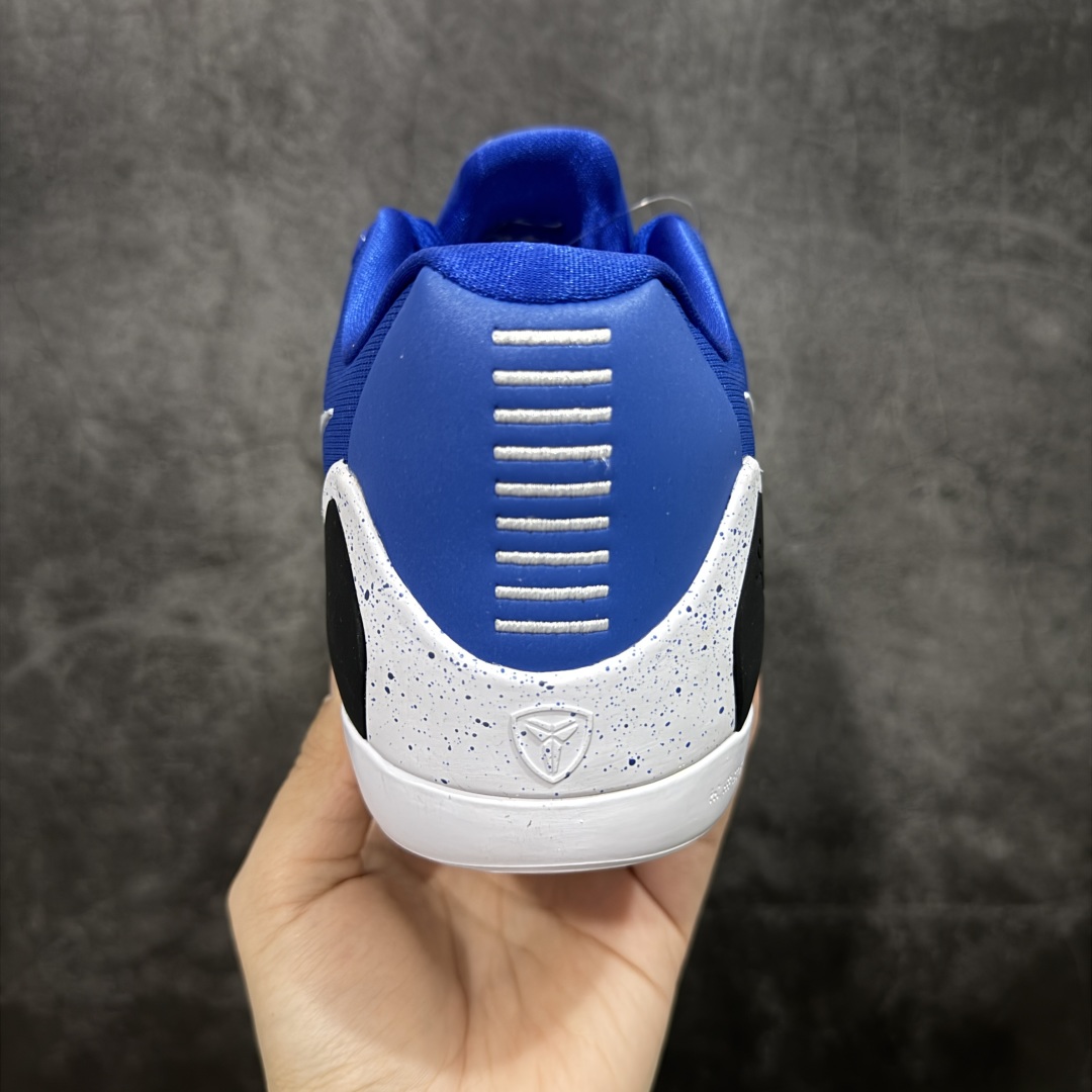 图片[4]-【S2纯原】NK Kobe 9 Elite Low Protro EM 科比九代 蓝白色 S2纯原生产线 #React科技鞋垫加持 实战配置直接拉满 #原楦纸板开发 鞋身流线型、后跟塑形，区分土肥圆 #原厂针织鞋面一针一线匹配原版 #全身鞋材卡料色独家定制 热压印SWOOSH #真实底模最大48.5 实战利器 专供海外市场 货号：IH1401-400 尺码：40 40.5 41 42 42.5 43 44 44.5 45 46 47.5 48.5（脚宽、脚胖 建议买大半码）-选品中心
