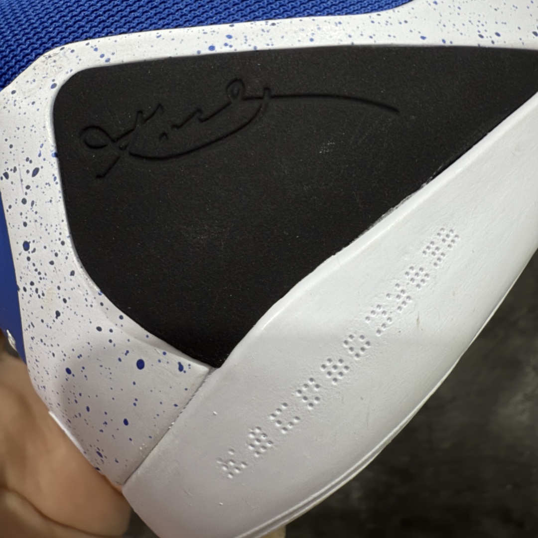 图片[3]-【S2纯原】NK Kobe 9 Elite Low Protro EM 科比九代 蓝白色 S2纯原生产线 #React科技鞋垫加持 实战配置直接拉满 #原楦纸板开发 鞋身流线型、后跟塑形，区分土肥圆 #原厂针织鞋面一针一线匹配原版 #全身鞋材卡料色独家定制 热压印SWOOSH #真实底模最大48.5 实战利器 专供海外市场 货号：IH1401-400 尺码：40 40.5 41 42 42.5 43 44 44.5 45 46 47.5 48.5（脚宽、脚胖 建议买大半码）-选品中心