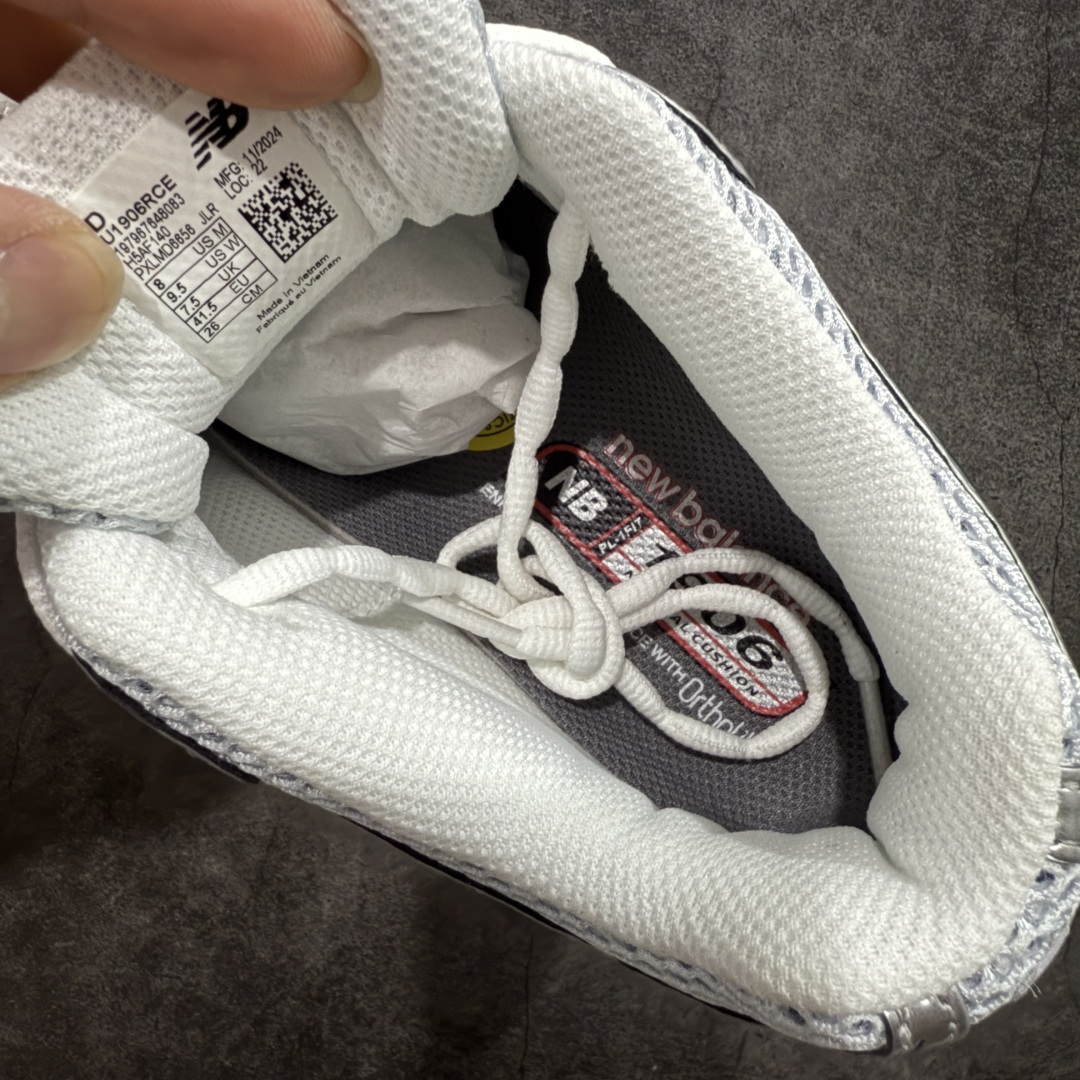 图片[8]-【BC纯原版】New Balance NB1906 复古跑鞋 U1906RCE 全新版本 东莞大厂出品 市场第一梯队品质 绝对秒杀市场货 完美版型 正确组合大底 价格一步到位‼️ 全套原楦原纸板原厂数据开发 进口三明治网面 原装进口皮料正确绒感卡色 正确中底拉帮中底网布细节 原厂标裁 带紫光防伪 定制后跟透明水晶模块 冲裁组合 大底贴合程度胶水上色把控完美 整洁度挑战全网艺术家 多道序QC把关品质完善 匠心打造 耗时多月开发完成 工艺极其复杂难度可想而知 新开独立私模大底 正确六层组合大底 高端零售专供产物 尺码：36 37 37.5 38 38.5 39 40 40.5 41 42 42.5 43 44 45-选品中心