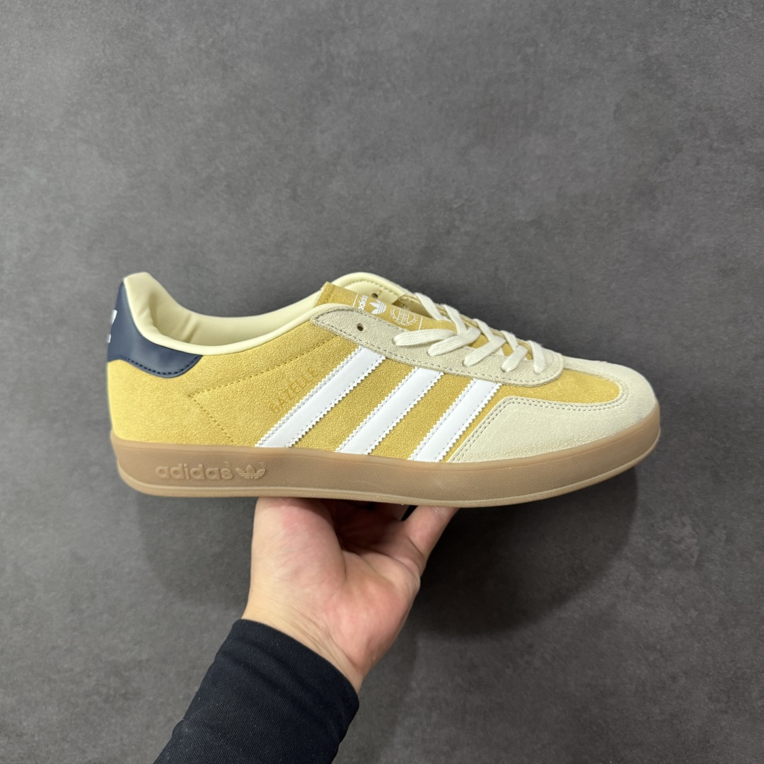 【公司级】AD Original Gazelle Indoor Trainers 瞪羚室内鞋系列低帮复古百搭休闲运动德训风板鞋 原厂原档案开发出品 皮料切割干净无任何毛边 鞋型细节完美 超高清洁度 货号:JI3523 尺码:35.5 36 36.5 37 38 38.5 39 40 40.5 41 42 42.5 43 44 44.5 45-选品中心