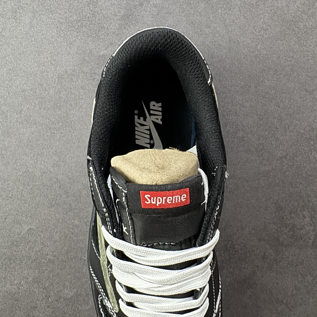图片[7]-【定制版】乔丹Fragment x Travis Scott xDior Air Jordan 1 Low 三方联名倒钩，整双鞋以全荔枝皮打造，腰身搭配白色「倒勾」，再点缀上Travis Scott 标志性的Logo，后跟处以藤原浩最拿手的蓝色为主色调，完善极具Fragment Design的白蓝黑设计风格，左右脚分别以Travis Scott鬼脸和乔丹飞翼加以修饰，彰显出三方联名的奢华格调 货号：DZ5899-025 尺码： 36 36.5 37.5 38 38.5 39 40 40.5 41 42 42.5 43 44 45-选品中心