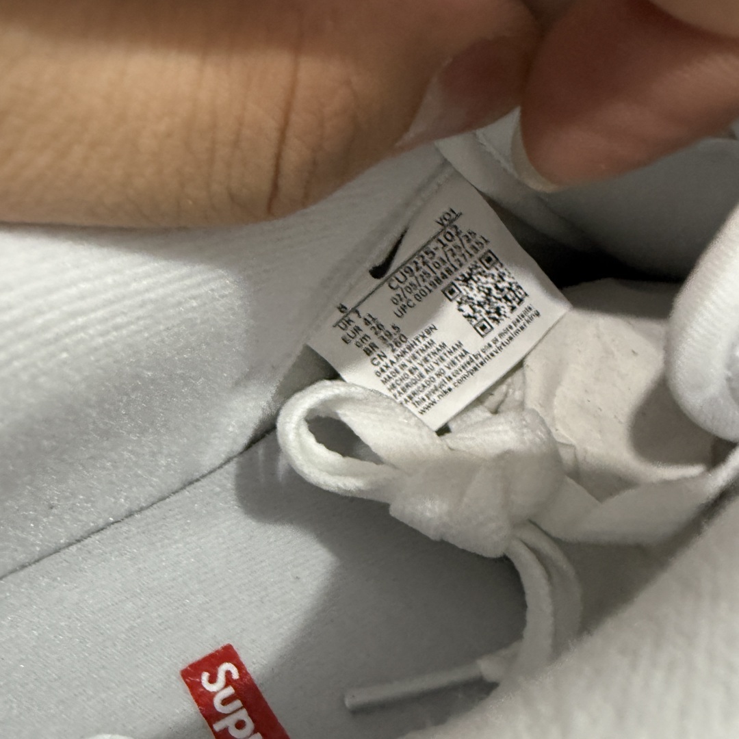 Supreme X NK AIR Force 1 Low 空军一号联名 白黑色 CU9225-102同步