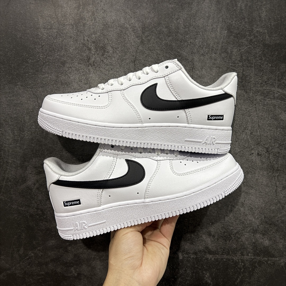 Supreme X NK AIR Force 1 Low 空军一号联名 白黑色 CU9225-102同步