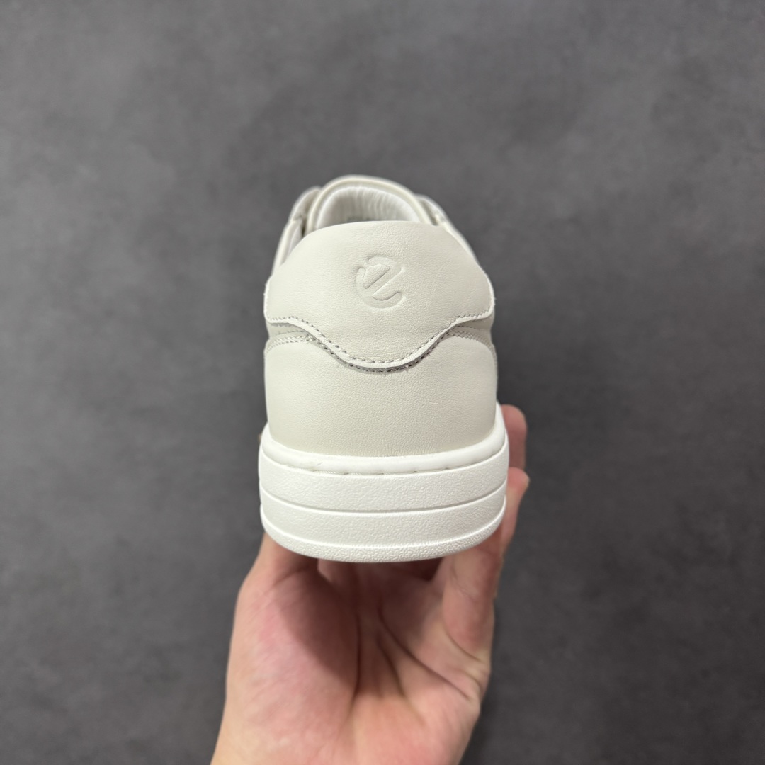 图片[4]-【广东纯原版】ECCO爱步休闲鞋男 25年新款真皮舒适时尚休闲板鞋 柔酷7号系列新品 鞋面采用ECCO家族工艺牛皮革 纹理自然，细腻柔软 简约系带设计，可自由调节松紧，方便快捷 贴合脚型 轻量稳固大底 轻盈柔韧，抓地耐磨 时尚通勤 随享假日 尺码：38 39 40 41 42 43（皮鞋码）-选品中心