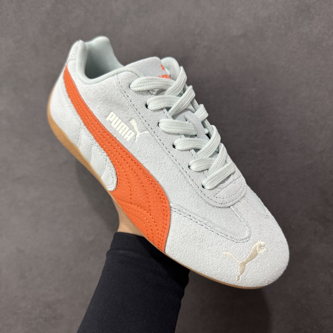 图片[3]-【升级版】Puma Speedcat OG 防滑耐磨低帮德训赛车板鞋 孔眼底座和脚趾凸起由绒面革材料制成 支持侧踏时的踏步工作 脚背和侧板采用尼龙网布 即使在健身房等使用环境中也能确保透气性 像吸盘一样的设计是为了提高体育馆表面的抓地力性能 货号： 406329-40 尺码： 35.5-45-选品中心