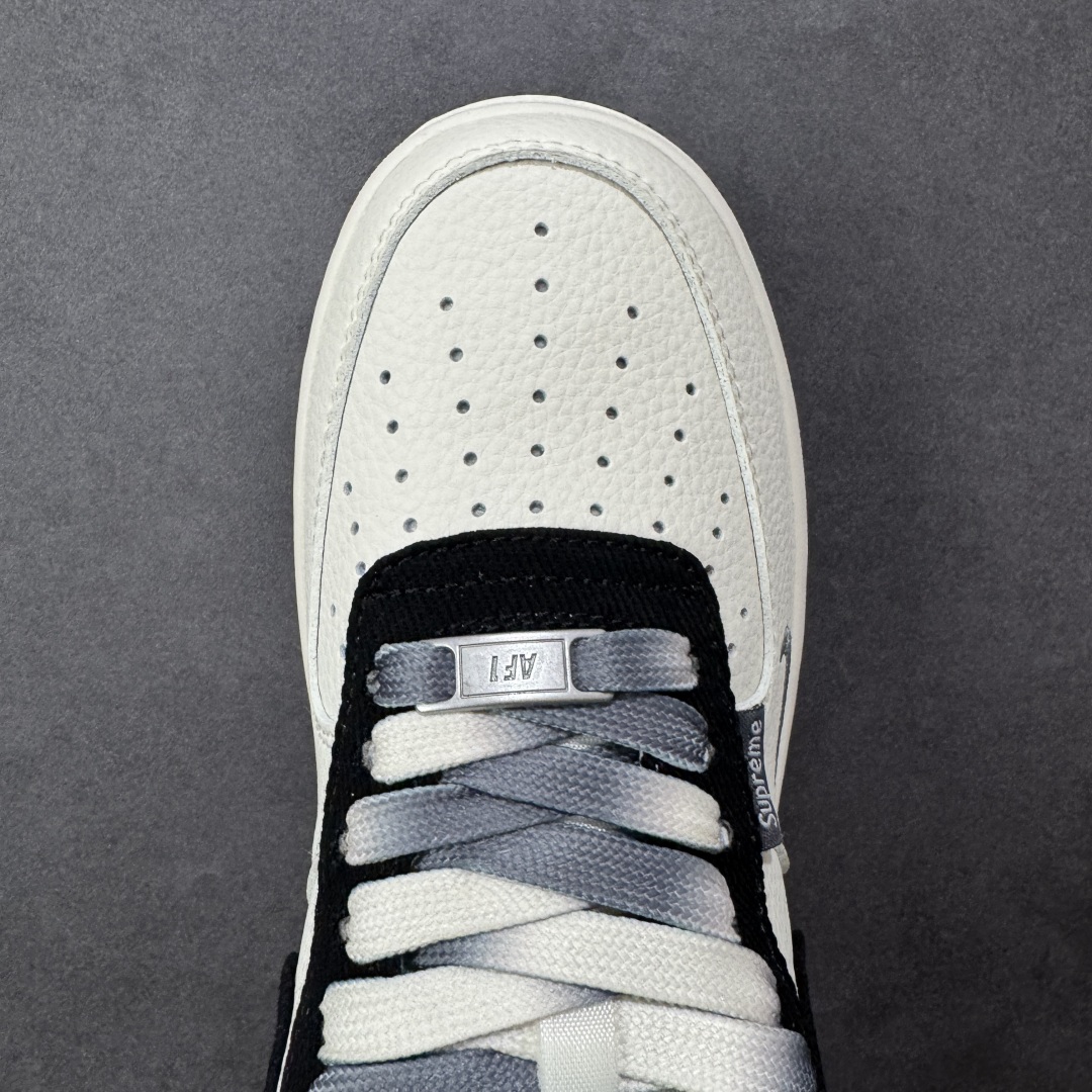 图片[8]-【定制版】Nike Air Force 1\’07 Low 古驰联名 米白黑帆布钩 空军一号低帮休闲板鞋  #原楦头原纸板 高端定制鞋盒 原厂鞋底 超高清洁度 细节完美 货号：XD2588-605  尺码：36 36.5 37.5 38 38.5 39 40 40.5 41 42 42.5 43 44 44.5 45-选品中心