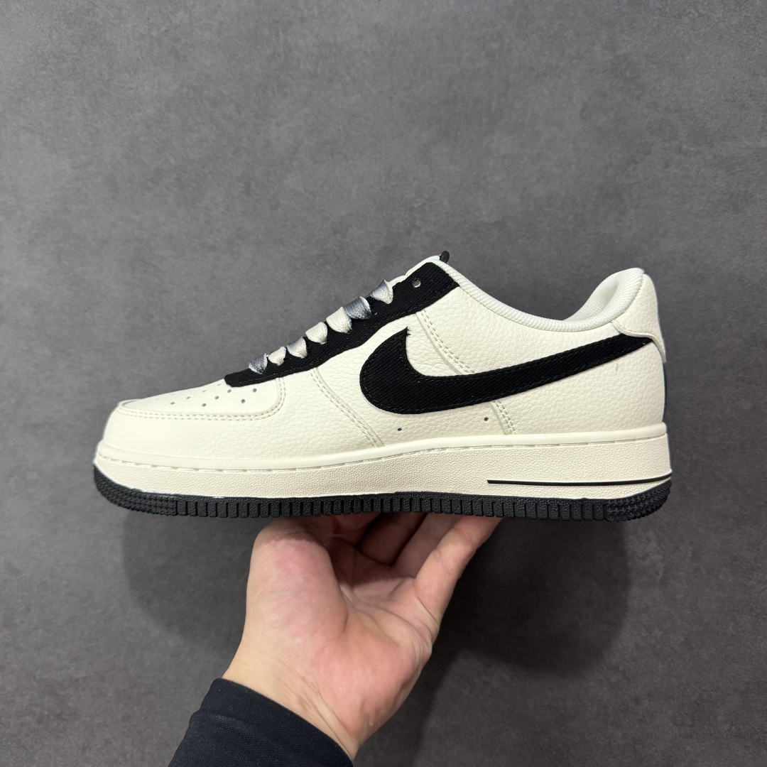 图片[2]-【定制版】Nike Air Force 1\’07 Low 古驰联名 米白黑帆布钩 空军一号低帮休闲板鞋  #原楦头原纸板 高端定制鞋盒 原厂鞋底 超高清洁度 细节完美 货号：XD2588-605  尺码：36 36.5 37.5 38 38.5 39 40 40.5 41 42 42.5 43 44 44.5 45-选品中心