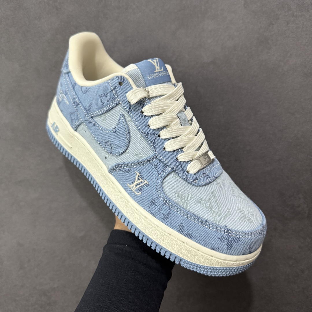 图片[3]-【定制版】Nike Air Force 1\’07 Low LV联名 浅蓝 空军一号低帮休闲板鞋 YF9511-823  原楦头原纸板 高端定制鞋盒 原厂鞋底 超高清洁度 细节完美  尺码：36 36.5 37.5 38 38.5 39 40 40.5 41 42 42.5 43 44 44.5 45-选品中心