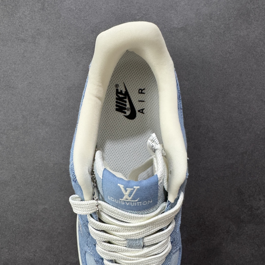 图片[7]-【定制版】Nike Air Force 1\’07 Low LV联名 浅蓝 空军一号低帮休闲板鞋 YF9511-823  原楦头原纸板 高端定制鞋盒 原厂鞋底 超高清洁度 细节完美  尺码：36 36.5 37.5 38 38.5 39 40 40.5 41 42 42.5 43 44 44.5 45-选品中心