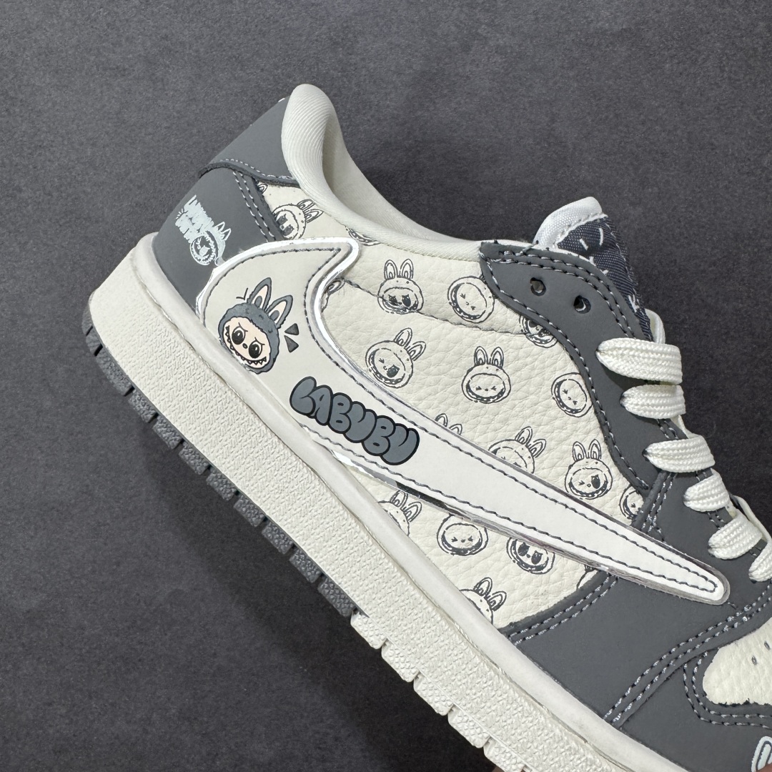 图片[6]-【定制版】Nike Air Jordan 1 x Travis Scott AJ1倒勾 乔一倒钩 ‘DIY’定制 耐克 低帮文化篮球鞋 完美品质出货 细节如图所示 鞋面切割工整 冲孔整齐干净 中底拉帮线 整体清洁度非常好 货号：LD2028-055 尺码：36 36.5 37.5 38 38.5 39 40 40.5 41 42 42.5 43 44 45-选品中心