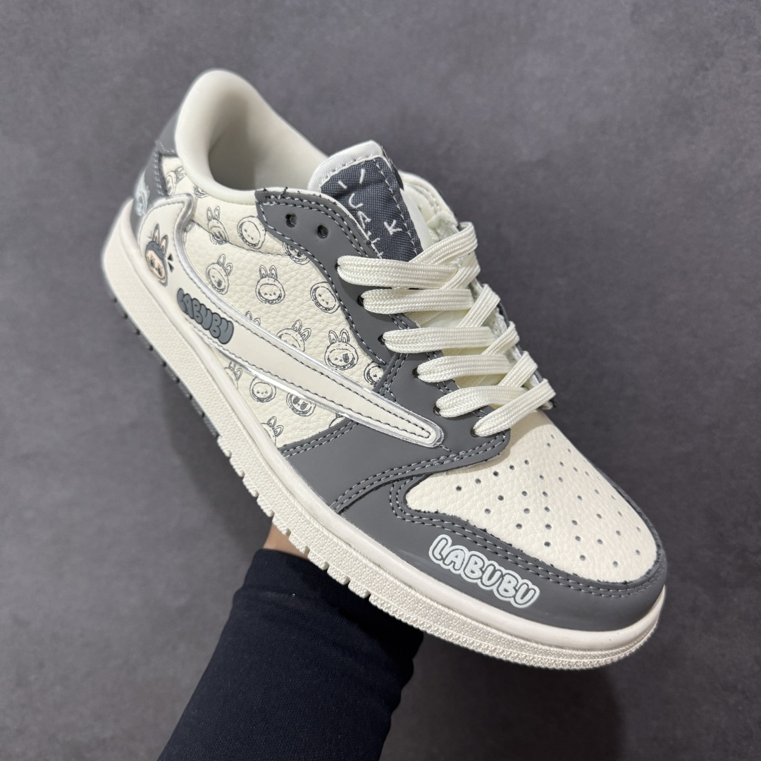 图片[3]-【定制版】Nike Air Jordan 1 x Travis Scott AJ1倒勾 乔一倒钩 ‘DIY’定制 耐克 低帮文化篮球鞋 完美品质出货 细节如图所示 鞋面切割工整 冲孔整齐干净 中底拉帮线 整体清洁度非常好 货号：LD2028-055 尺码：36 36.5 37.5 38 38.5 39 40 40.5 41 42 42.5 43 44 45-选品中心