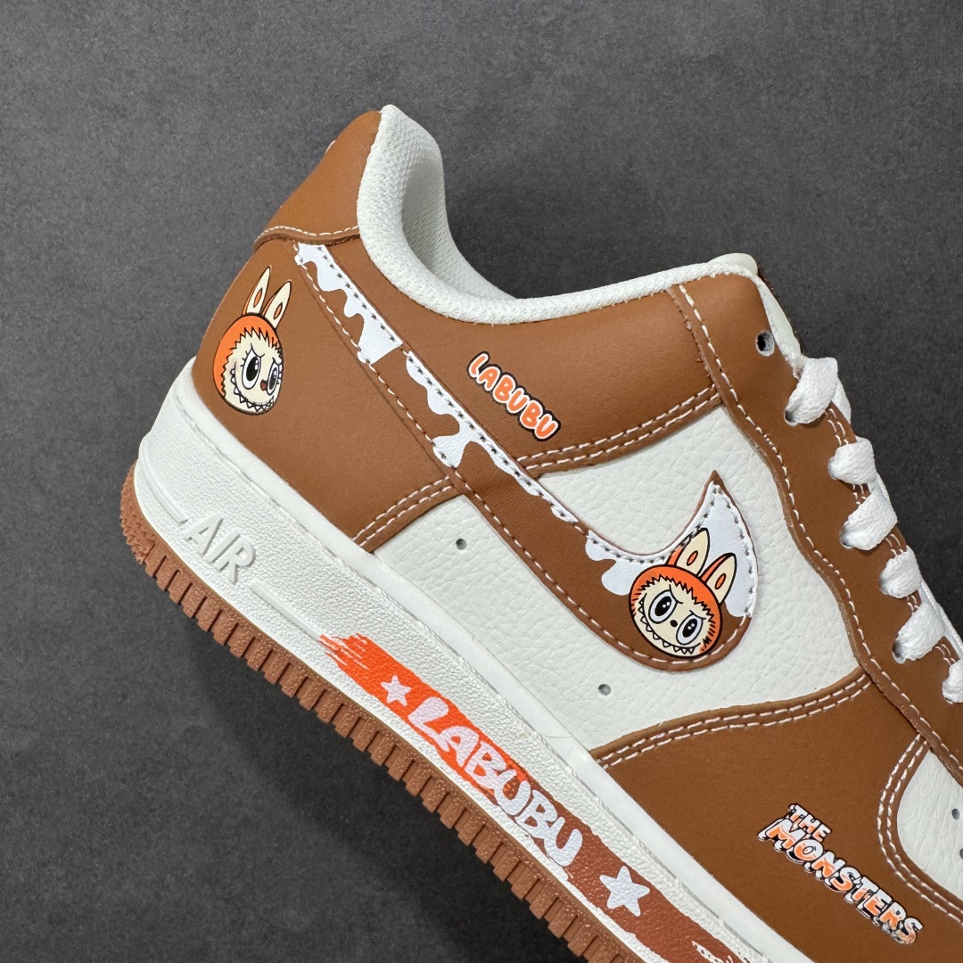 图片[6]-【定制版】NIke Air Force 1 \’07 Low “栗色涂鸦拉布布”空军一号 低帮 运动鞋 休闲鞋 折边针车 工艺难度大 原楦头原纸板 原装鞋盒 定制五金配件 内置全掌气垫 原厂鞋底 货号：KJ5188-003 尺码：36 36.5 37.5 38 38.5 39 40 40.5 41 42 42.5 43 44 44.5 45 编码：HXSA310320-选品中心