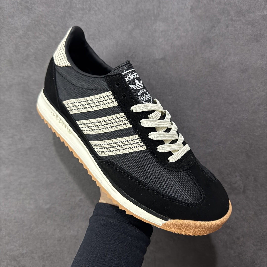 图片[3]-【XS版】AD Originals SL 72 RS 阿迪休闲防滑耐磨低帮板鞋 经典低帮设计和橡胶外底，采用舒爽尼龙鞋面，绒面革饰面和皮革细节 搭载着 Ecotex 鞋舌，更添质感，EVA 中底设计助你舒适出行 货号：JI2745 尺码：35-45-选品中心