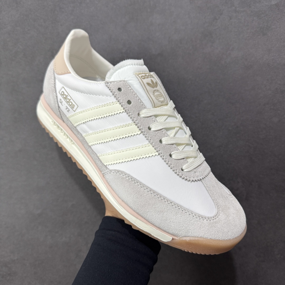 图片[3]-【XS版】AD Originals SL 72 RS 阿迪休闲防滑耐磨低帮板鞋 经典低帮设计和橡胶外底，采用舒爽尼龙鞋面，绒面革饰面和皮革细节 搭载着 Ecotex 鞋舌，更添质感，EVA 中底设计助你舒适出行 货号：JI2491 尺码：35-45-选品中心