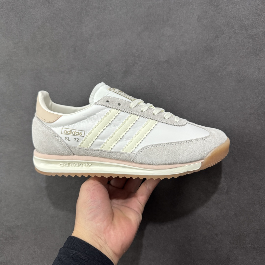 【XS版】AD Originals SL 72 RS 阿迪休闲防滑耐磨低帮板鞋 经典低帮设计和橡胶外底,采用舒爽尼龙鞋面,绒面革饰面和皮革细节 搭载着 Ecotex 鞋舌,更添质感,EVA 中底设计助你舒适出行 货号:JI2491 尺码:35-45-选品中心