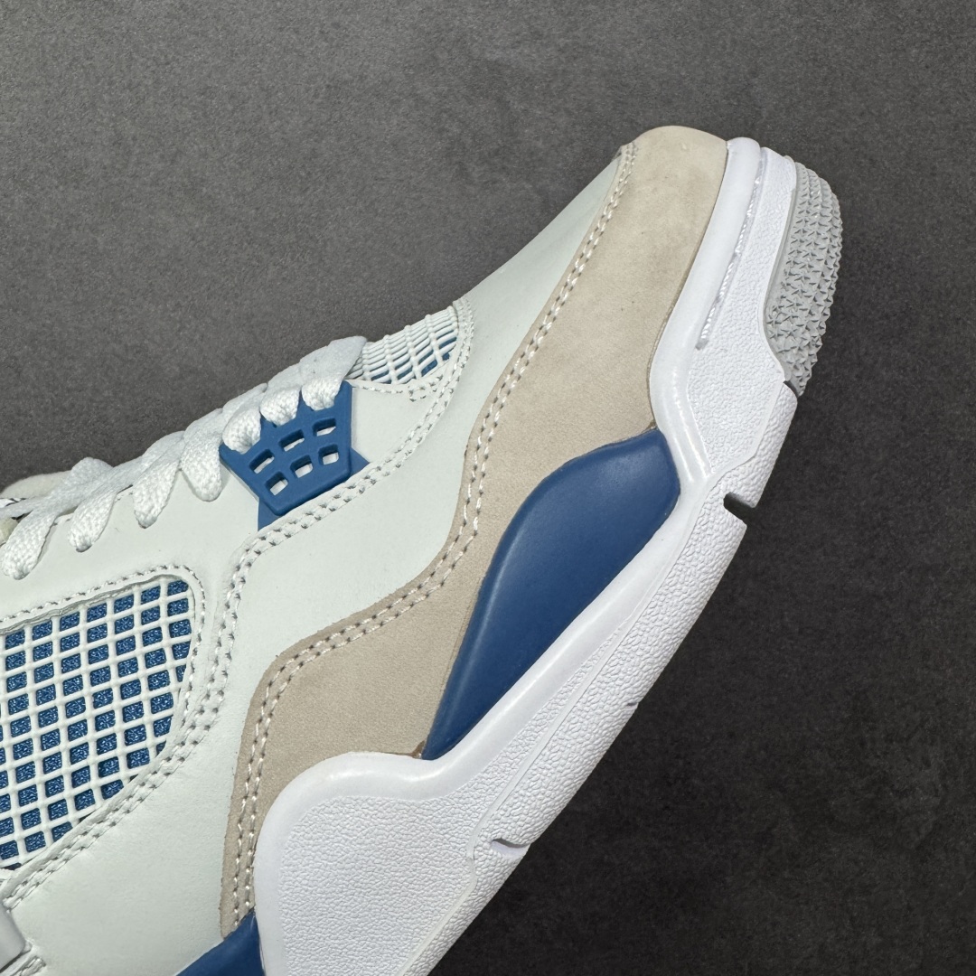 图片[5]-【纯原特价】Air Jordan AJ4 Retro 灰蓝 中帮篮球鞋 原楦原纸板同源开发 完美呈现乔4的版型 内侧正确双色网格 还原细节 正确气垫颜色 正确网格工艺 正确拉帮工艺 全鞋原装材料制作 原档案原模具打造 货号：FV5029-141 尺码：36-48-选品中心