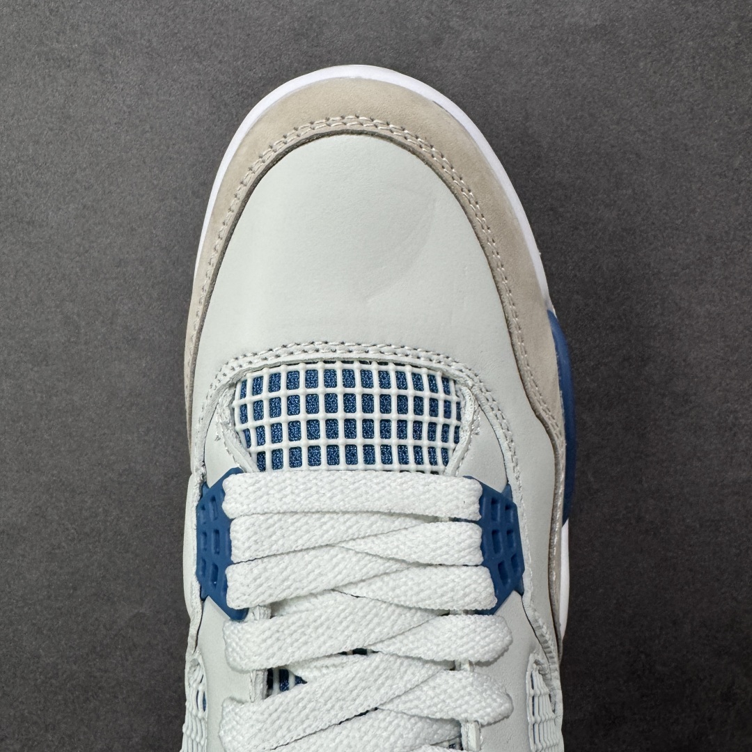 图片[8]-【纯原特价】Air Jordan AJ4 Retro 灰蓝 中帮篮球鞋 原楦原纸板同源开发 完美呈现乔4的版型 内侧正确双色网格 还原细节 正确气垫颜色 正确网格工艺 正确拉帮工艺 全鞋原装材料制作 原档案原模具打造 货号：FV5029-141 尺码：36-48-选品中心