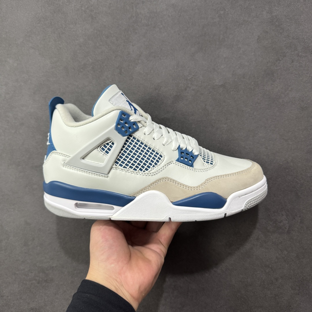 【纯原特价】Air Jordan AJ4 Retro 灰蓝 中帮篮球鞋 原楦原纸板同源开发 完美呈现乔4的版型 内侧正确双色网格 还原细节 正确气垫颜色 正确网格工艺 正确拉帮工艺 全鞋原装材料制作 原档案原模具打造 货号:FV5029-141 尺码:36-48-选品中心