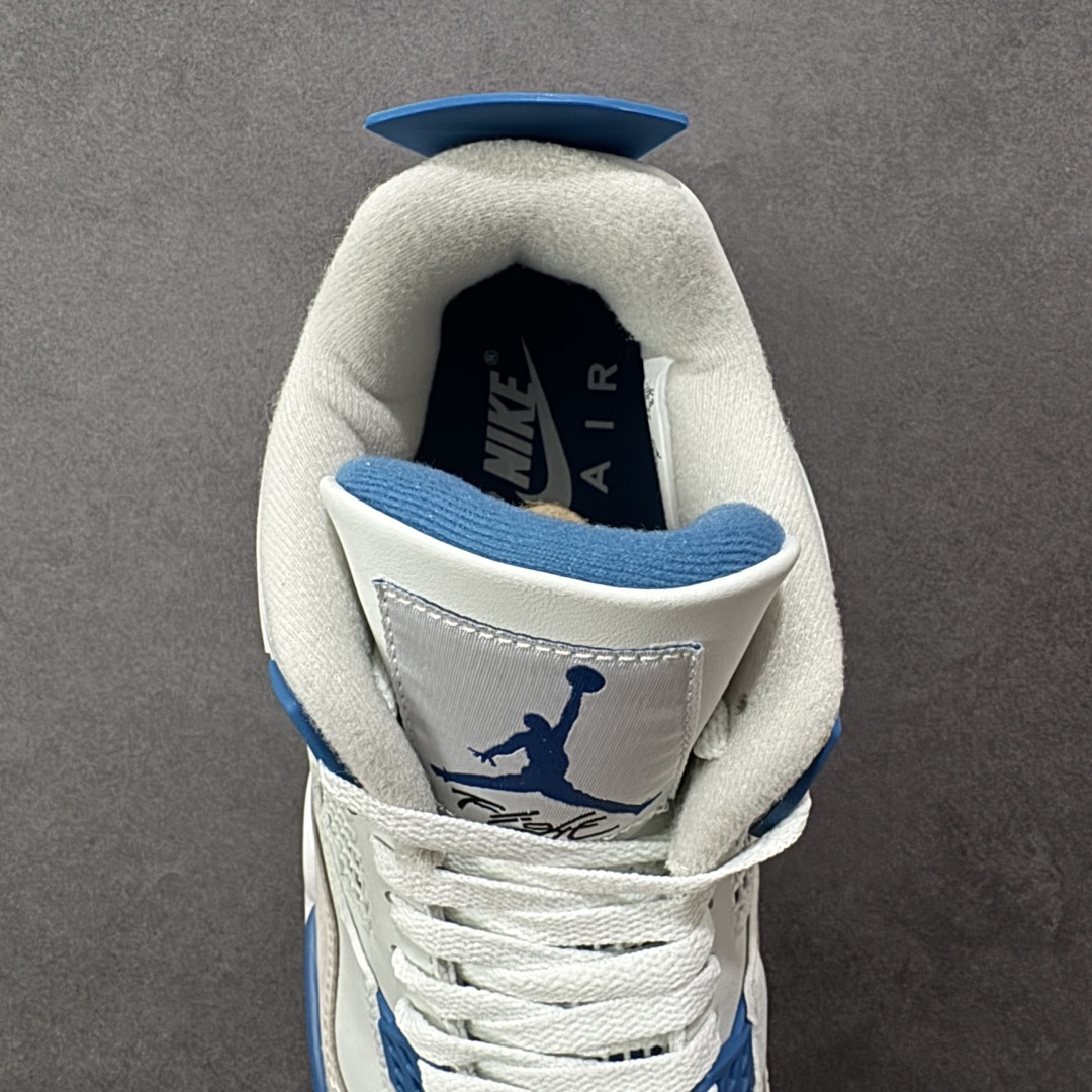 图片[7]-【纯原特价】Air Jordan AJ4 Retro 灰蓝 中帮篮球鞋 原楦原纸板同源开发 完美呈现乔4的版型 内侧正确双色网格 还原细节 正确气垫颜色 正确网格工艺 正确拉帮工艺 全鞋原装材料制作 原档案原模具打造 货号：FV5029-141 尺码：36-48-选品中心
