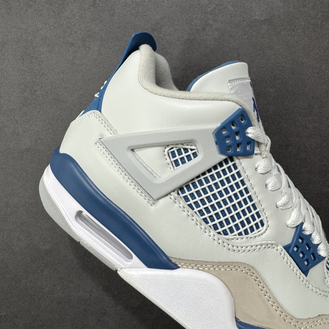 图片[6]-【纯原特价】Air Jordan AJ4 Retro 灰蓝 中帮篮球鞋 原楦原纸板同源开发 完美呈现乔4的版型 内侧正确双色网格 还原细节 正确气垫颜色 正确网格工艺 正确拉帮工艺 全鞋原装材料制作 原档案原模具打造 货号：FV5029-141 尺码：36-48-选品中心