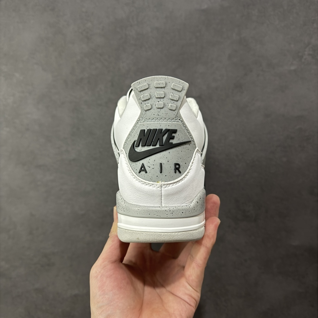 图片[4]-【纯原特价】Air Jordan AJ4 Retro 灰白 中帮篮球鞋 原楦原纸板同源开发 完美呈现乔4的版型 内侧正确双色网格 还原细节 正确气垫颜色 正确网格工艺 正确拉帮工艺 全鞋原装材料制作 原档案原模具打造 货号：840606-192 尺码：36-48-选品中心