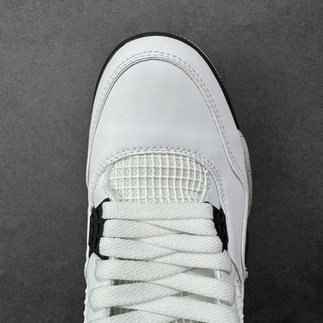 图片[8]-【纯原特价】Air Jordan AJ4 Retro 灰白 中帮篮球鞋 原楦原纸板同源开发 完美呈现乔4的版型 内侧正确双色网格 还原细节 正确气垫颜色 正确网格工艺 正确拉帮工艺 全鞋原装材料制作 原档案原模具打造 货号：840606-192 尺码：36-48-选品中心