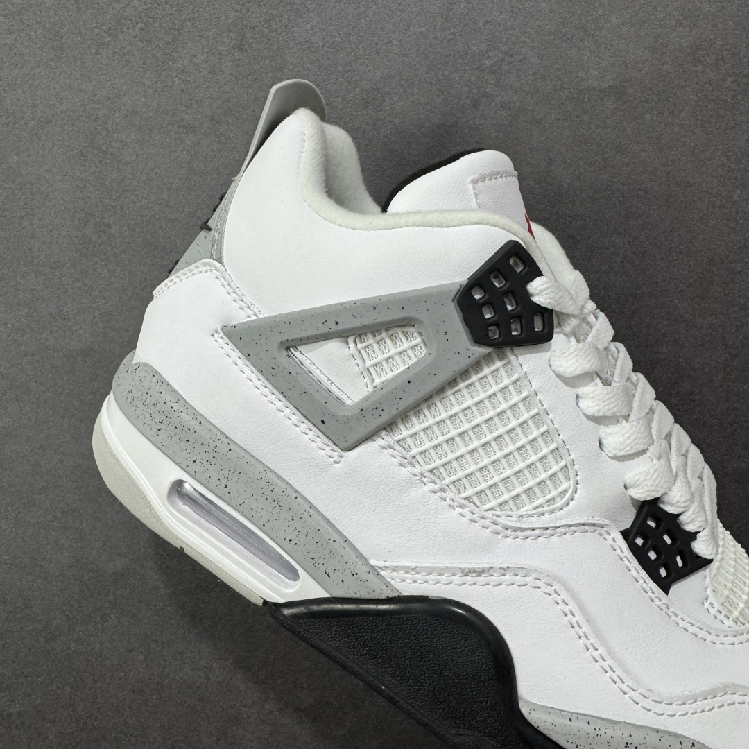 图片[6]-【纯原特价】Air Jordan AJ4 Retro 灰白 中帮篮球鞋 原楦原纸板同源开发 完美呈现乔4的版型 内侧正确双色网格 还原细节 正确气垫颜色 正确网格工艺 正确拉帮工艺 全鞋原装材料制作 原档案原模具打造 货号：840606-192 尺码：36-48-选品中心