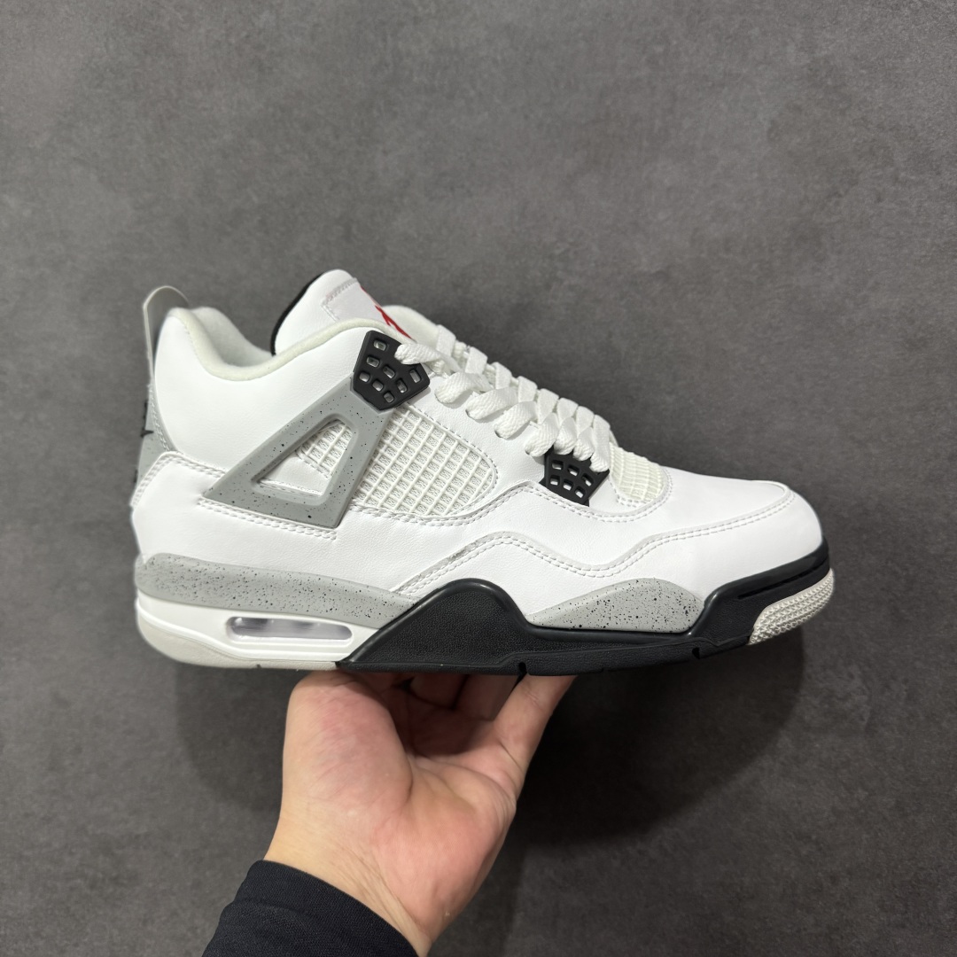 【纯原特价】Air Jordan AJ4 Retro 灰白 中帮篮球鞋 原楦原纸板同源开发 完美呈现乔4的版型 内侧正确双色网格 还原细节 正确气垫颜色 正确网格工艺 正确拉帮工艺 全鞋原装材料制作 原档案原模具打造 货号:840606-192 尺码:36-48-选品中心