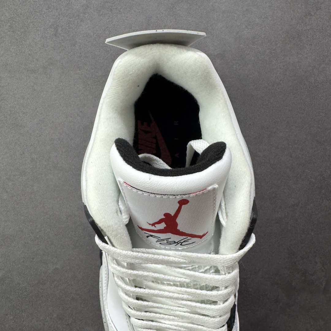 图片[7]-【纯原特价】Air Jordan AJ4 Retro 灰白 中帮篮球鞋 原楦原纸板同源开发 完美呈现乔4的版型 内侧正确双色网格 还原细节 正确气垫颜色 正确网格工艺 正确拉帮工艺 全鞋原装材料制作 原档案原模具打造 货号：840606-192 尺码：36-48-选品中心