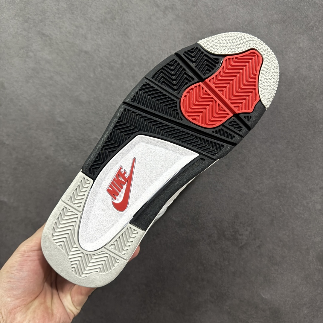 图片[9]-【纯原特价】Air Jordan AJ4 Retro 灰白 中帮篮球鞋 原楦原纸板同源开发 完美呈现乔4的版型 内侧正确双色网格 还原细节 正确气垫颜色 正确网格工艺 正确拉帮工艺 全鞋原装材料制作 原档案原模具打造 货号：840606-192 尺码：36-48-选品中心