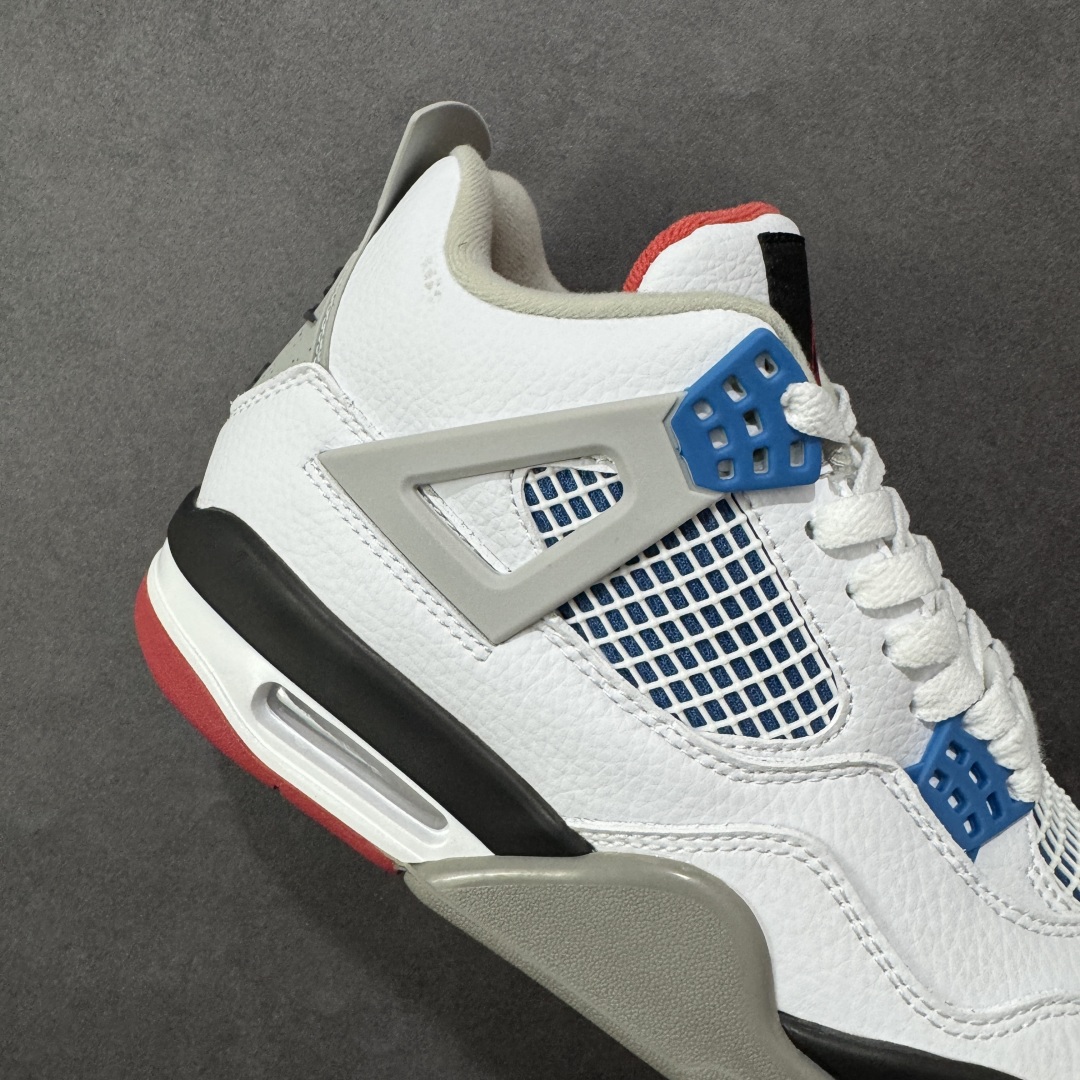 图片[6]-【纯原特价】Air Jordan AJ4 Retro 灰白 中帮篮球鞋 原楦原纸板同源开发 完美呈现乔4的版型 内侧正确双色网格 还原细节 正确气垫颜色 正确网格工艺 正确拉帮工艺 全鞋原装材料制作 原档案原模具打造 货号：CI1184-146 尺码：36-48-选品中心