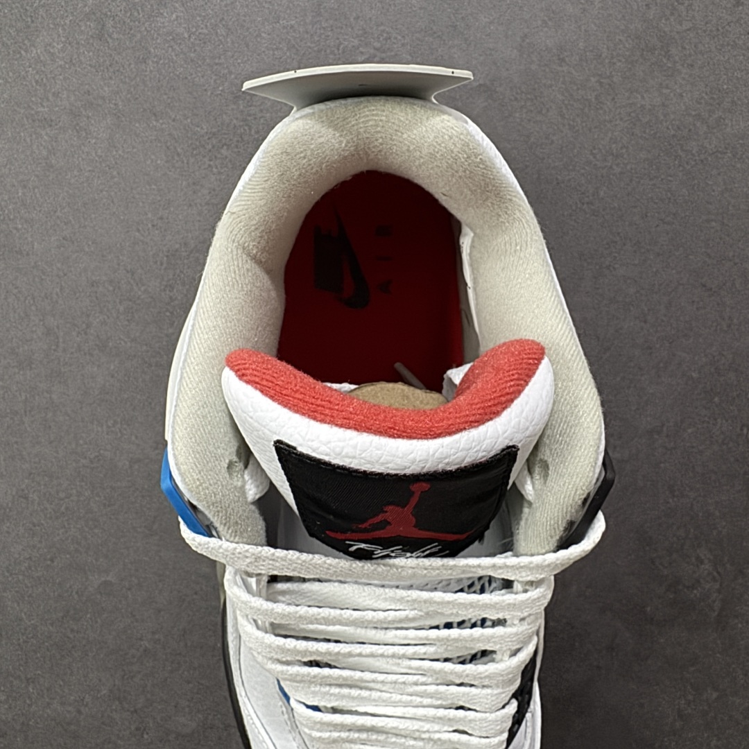 图片[7]-【纯原特价】Air Jordan AJ4 Retro 灰白 中帮篮球鞋 原楦原纸板同源开发 完美呈现乔4的版型 内侧正确双色网格 还原细节 正确气垫颜色 正确网格工艺 正确拉帮工艺 全鞋原装材料制作 原档案原模具打造 货号：CI1184-146 尺码：36-48-选品中心